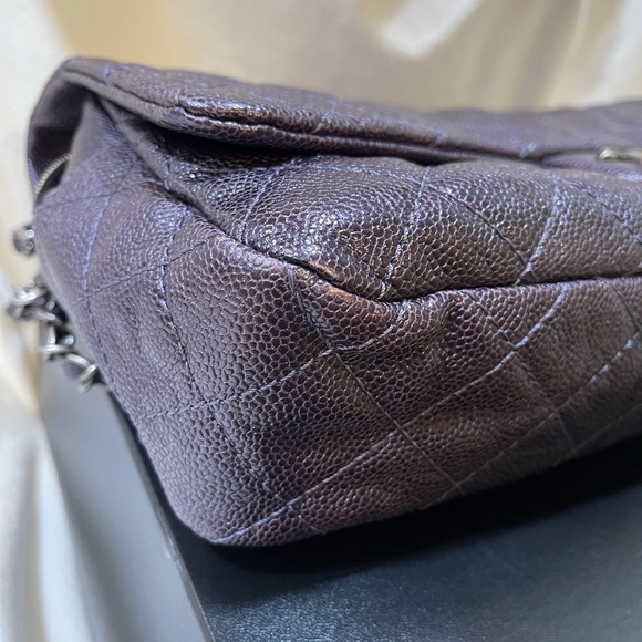 ❌SOLD❌💯Authentic Chanel XL Flap Iridescent Caviar - Picture 11 of 16